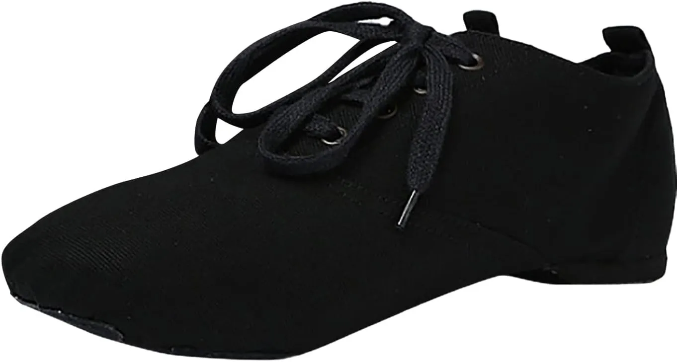 PU Leather Jazz Shoe Slip On Dance Shoes Soft Soled Ballet Training for Girls Boys (Toddler/Little Kid/Big Kid)