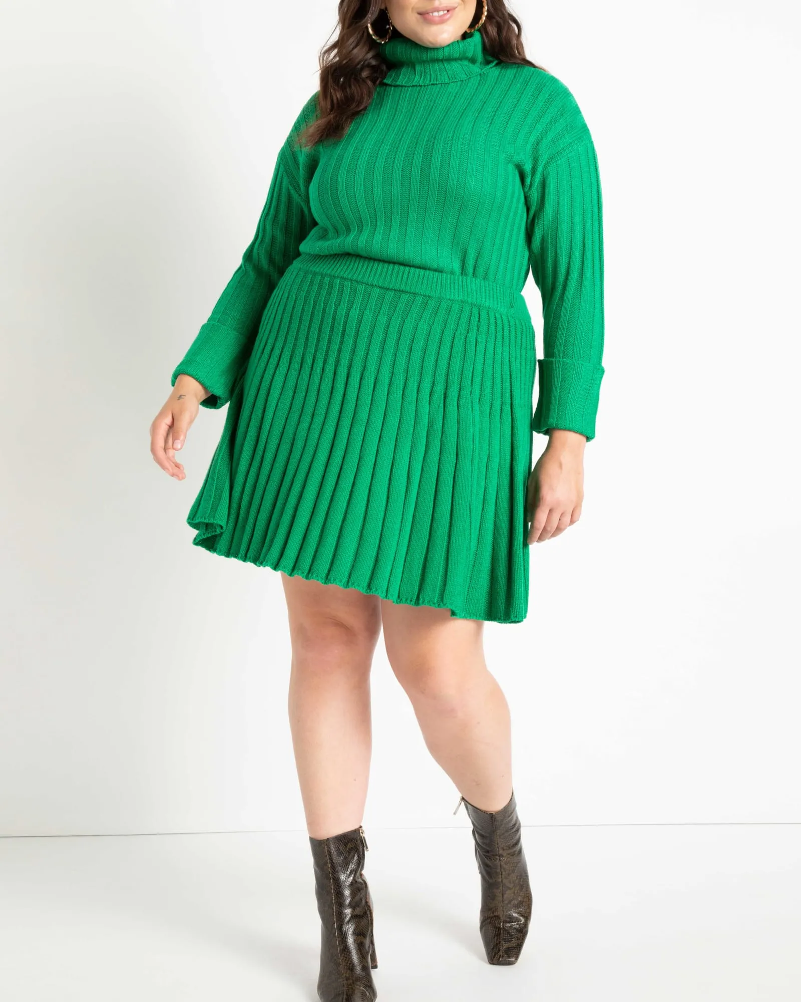 Rachel Mini Sweater Skirt | Jolly Green