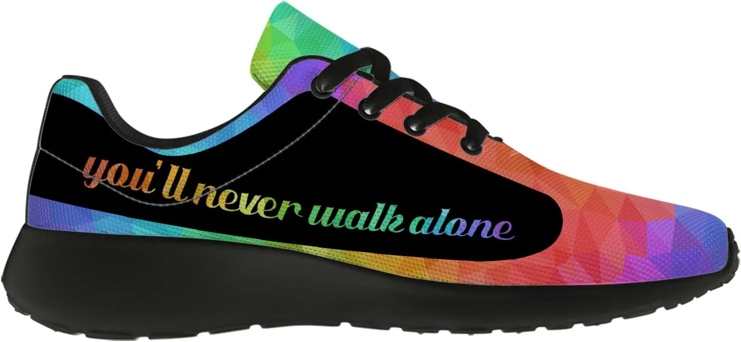 Rainbow Shoes for Women Men Running Shoes Lightweight Tennis Walking Sneakers Gifts for Him Her