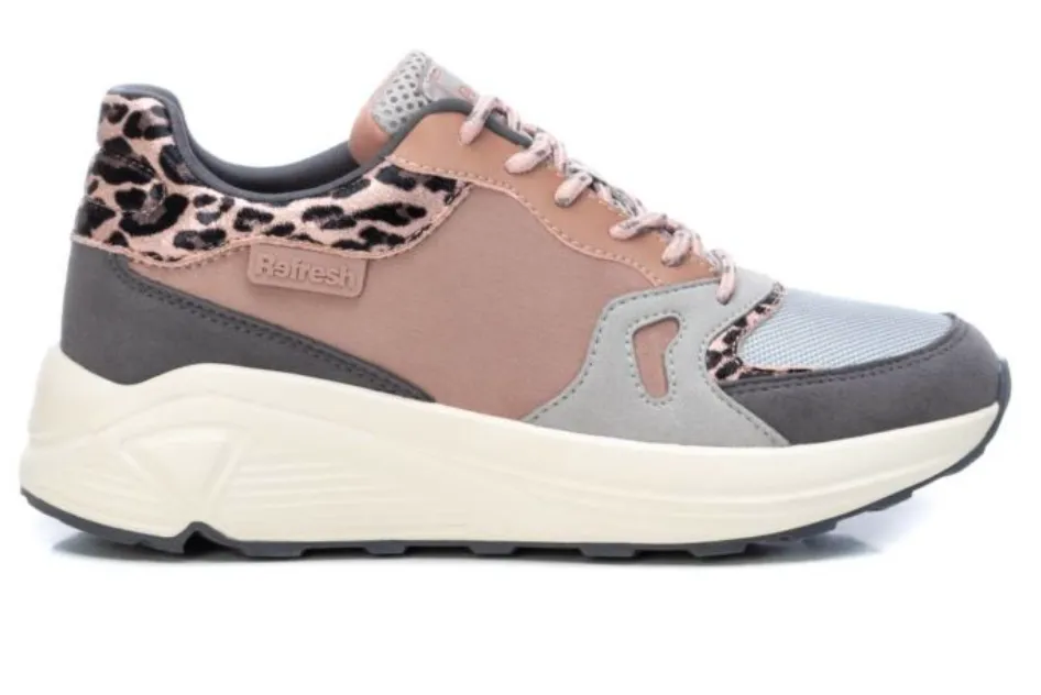 Refresh Womens Fashion Trainer - Pink / Grey