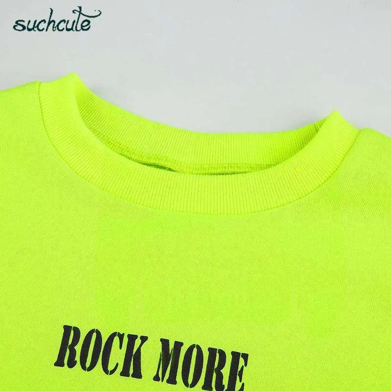 Rock More Sweatshirt - Neon Green