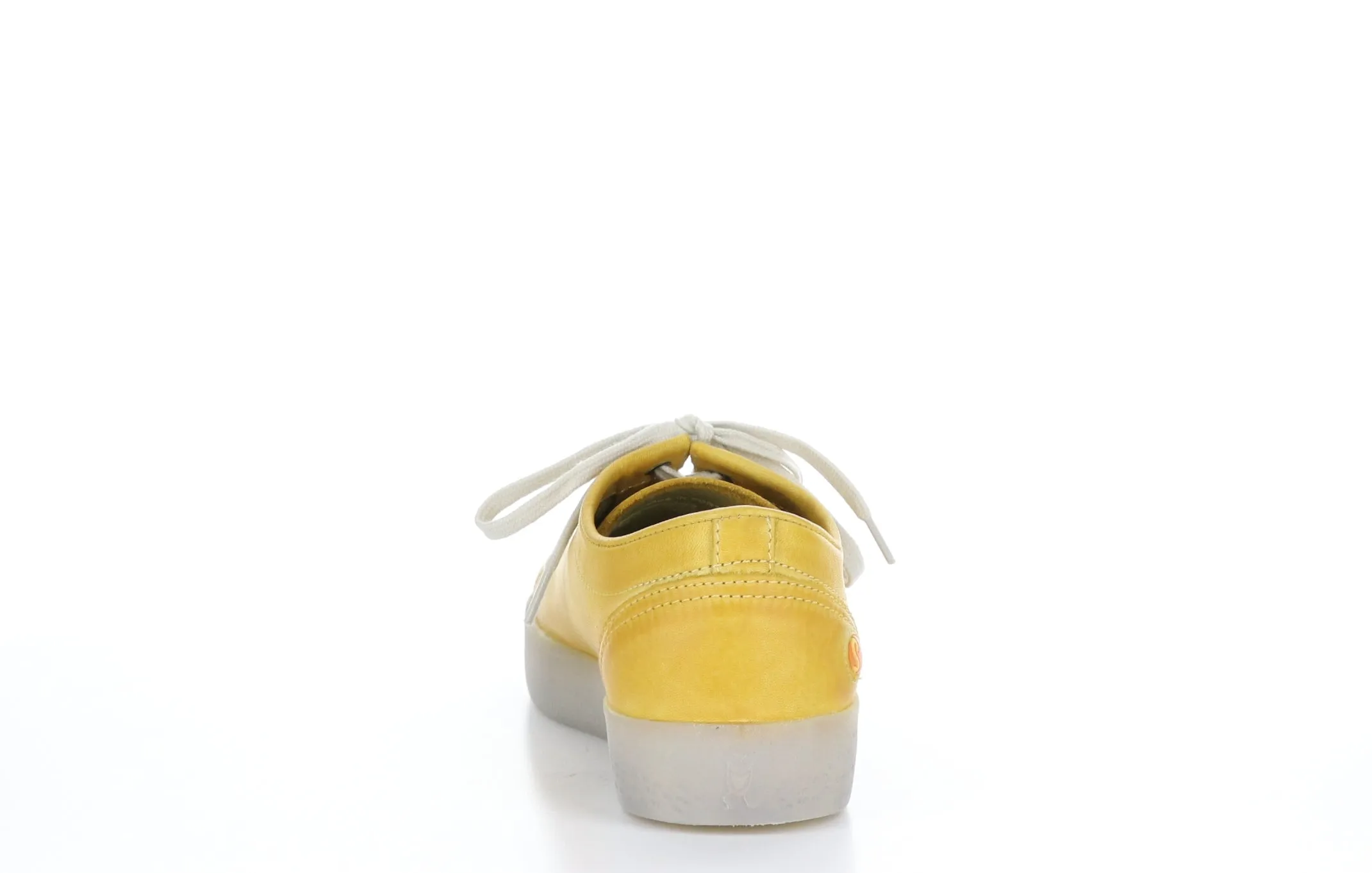 SADY584SOF Washed Yellow Lace-up Trainers