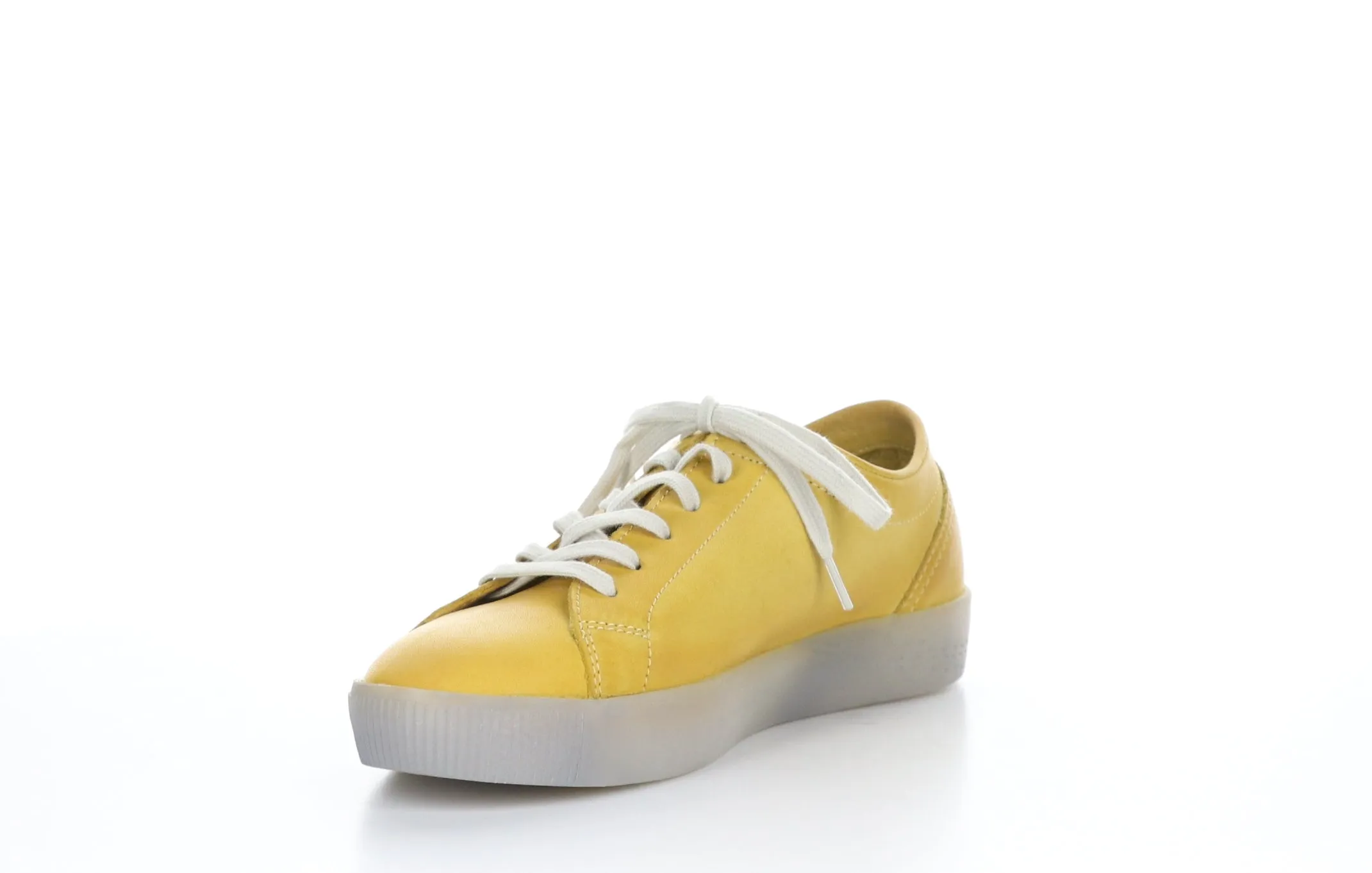 SADY584SOF Washed Yellow Lace-up Trainers