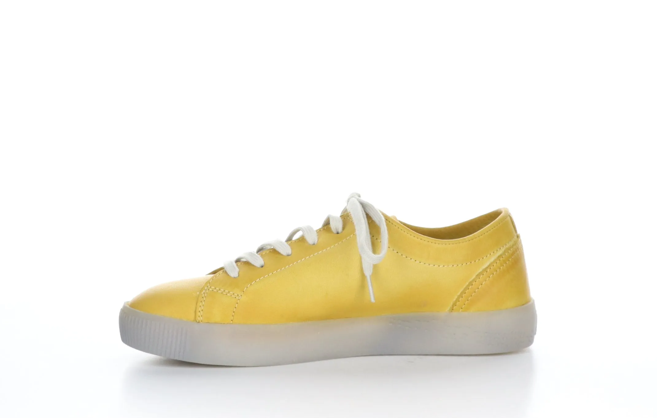 SADY584SOF Washed Yellow Lace-up Trainers