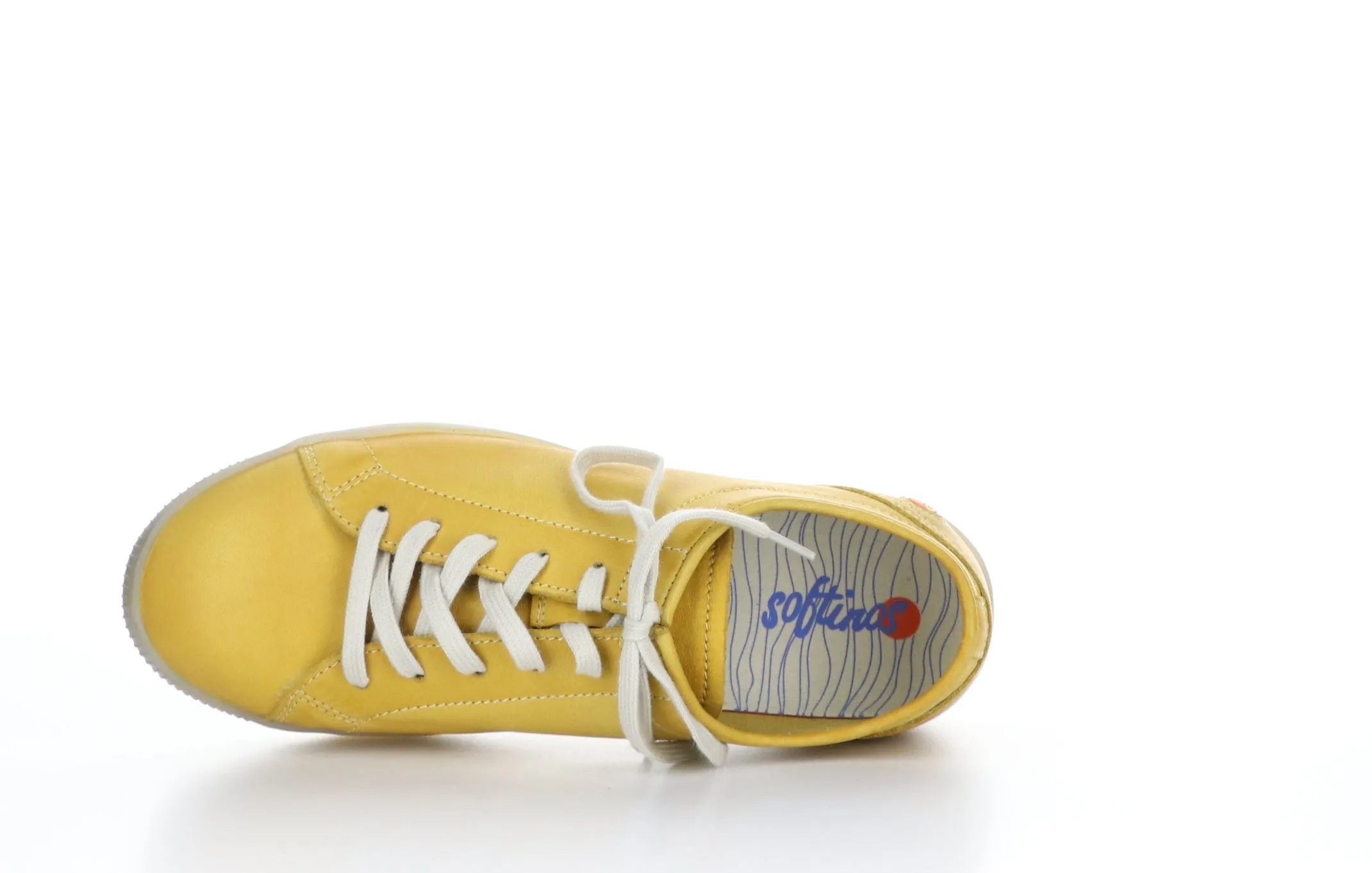 SADY584SOF Washed Yellow Lace-up Trainers
