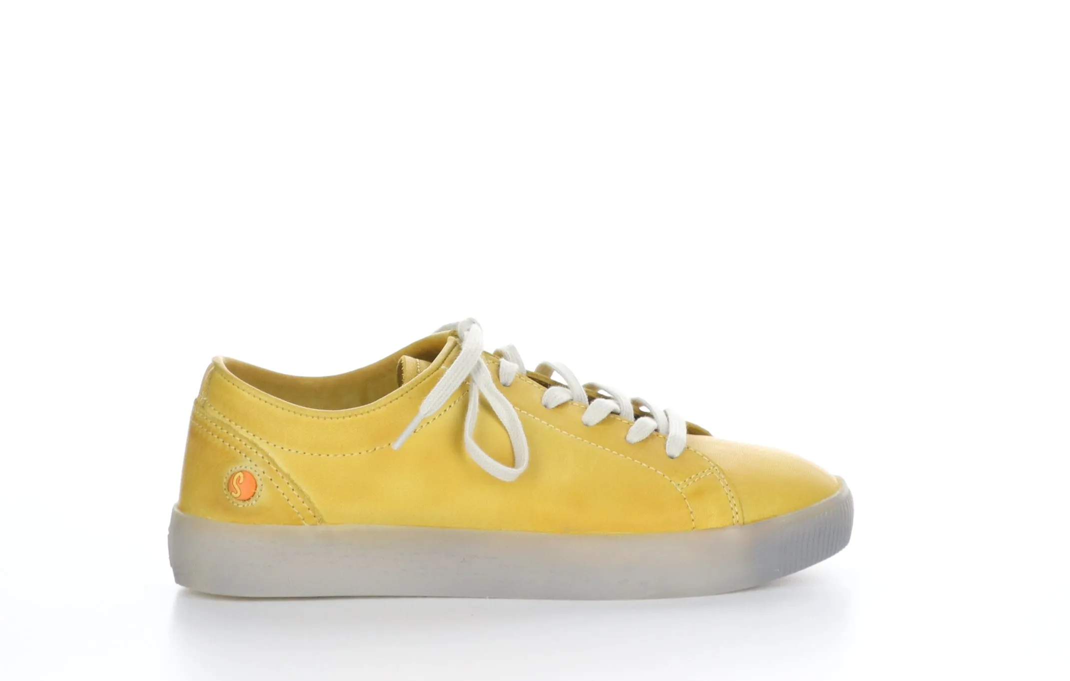 SADY584SOF Washed Yellow Lace-up Trainers