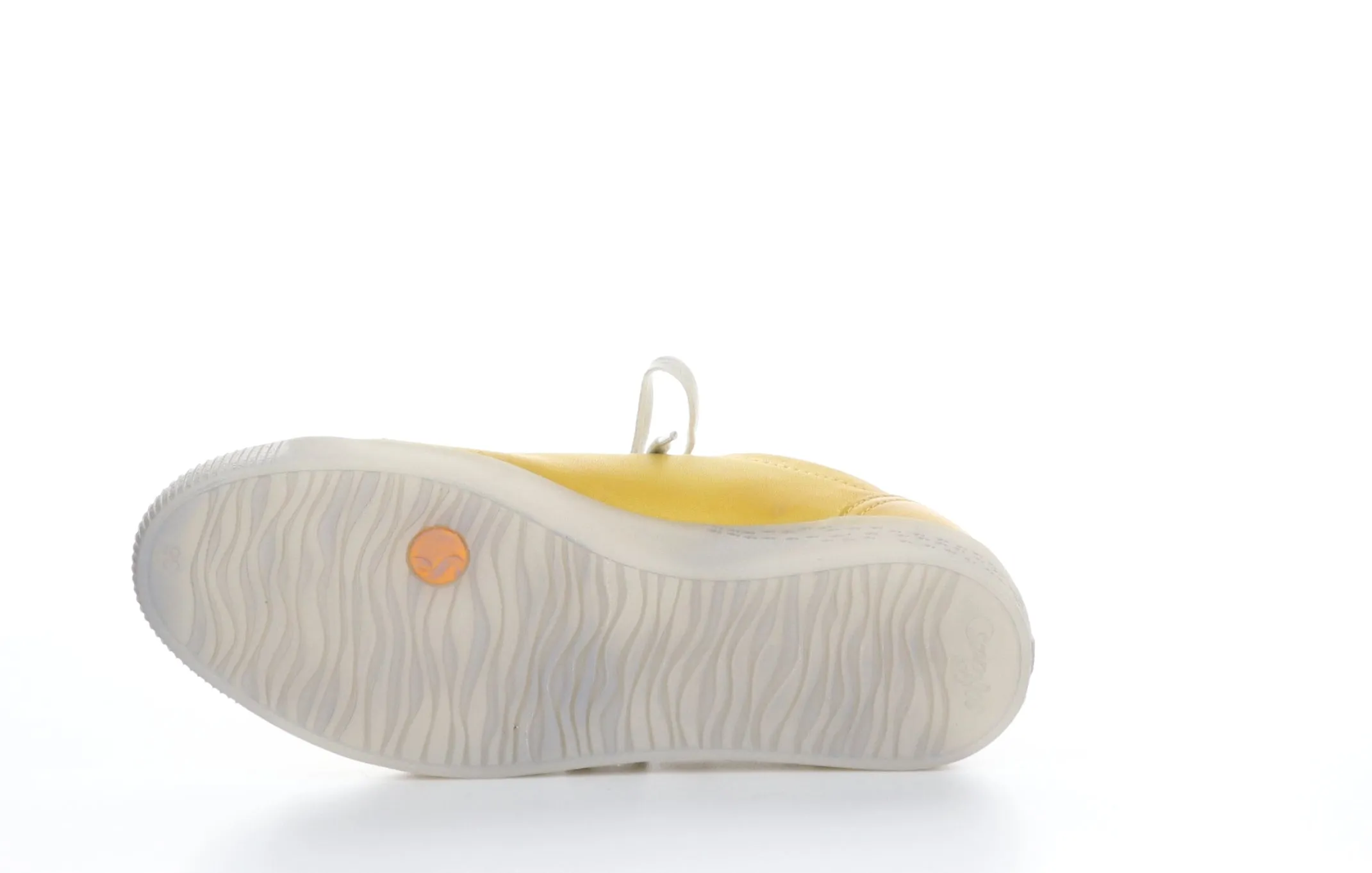 SADY584SOF Washed Yellow Lace-up Trainers