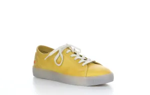 SADY584SOF Washed Yellow Lace-up Trainers