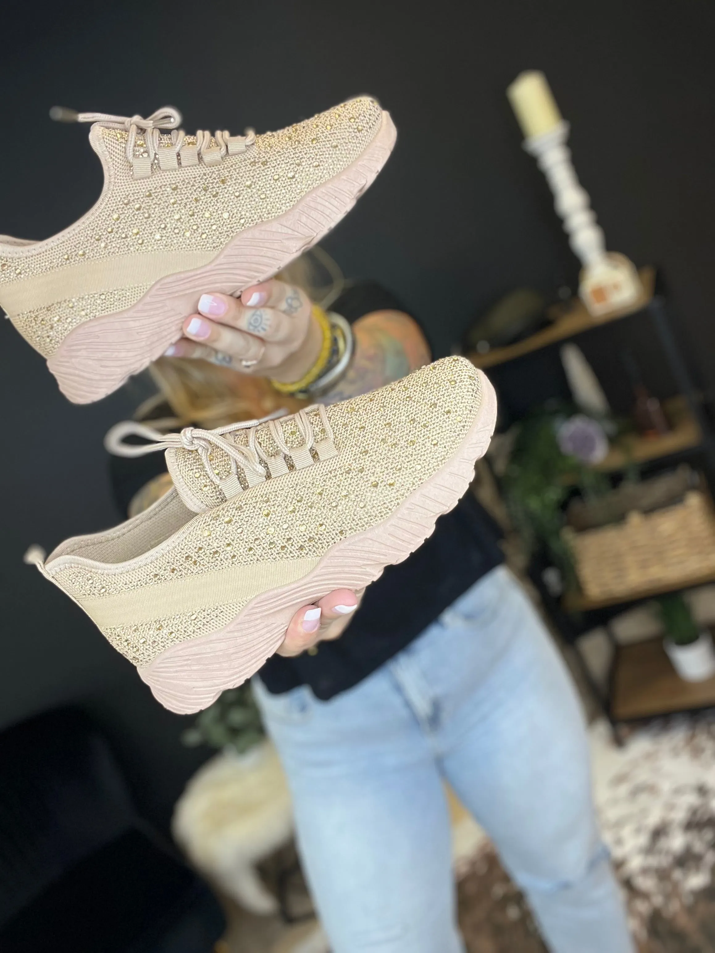 SALE* Iggy Rhinestone Sneakers