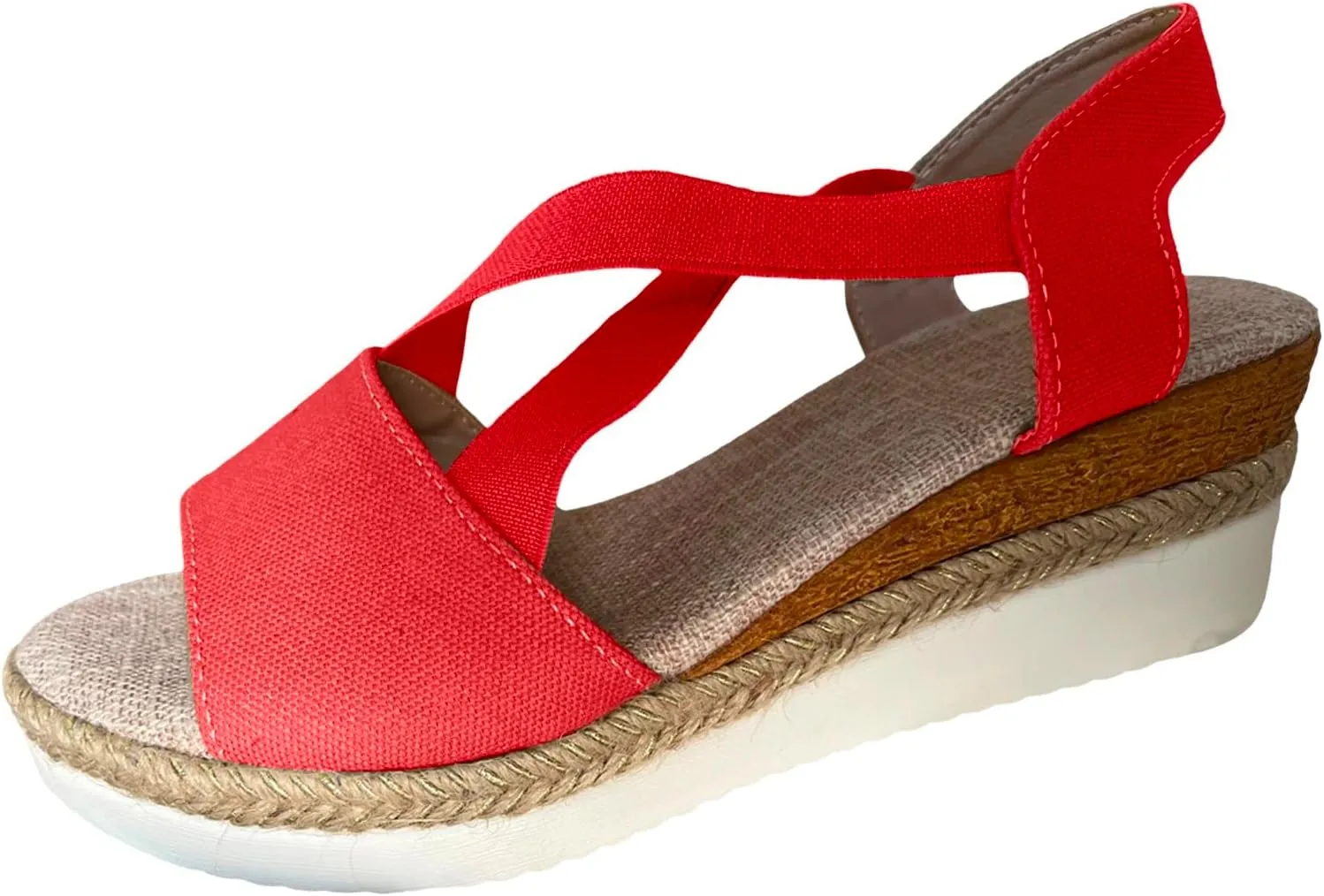 Sandals for Women 2025 Fashion Platform Sandals Espadrilles Wedges Dressy Summer Sandals Ankle Strap Slip On Sandals