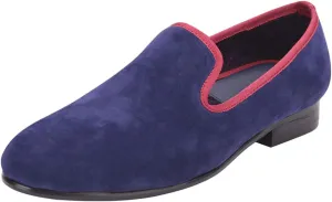 Santimon Men's Loafers & Slip-Ons Prom Dress Velvet Penny Loafers Fashion Tuxedo Wedding Casual Business Luxury Shoes Smoking Party Disco Moccasins for Men