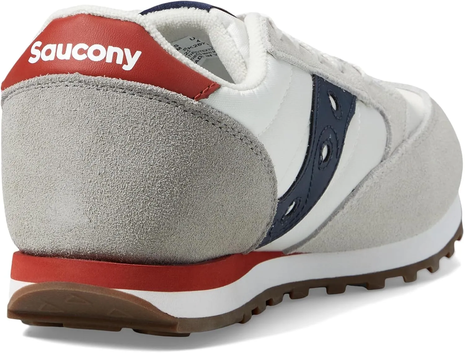 Saucony Originals Jazz Original Kids Shoes  Textile and Leather Upper  Textile Lining  Round Toe Design