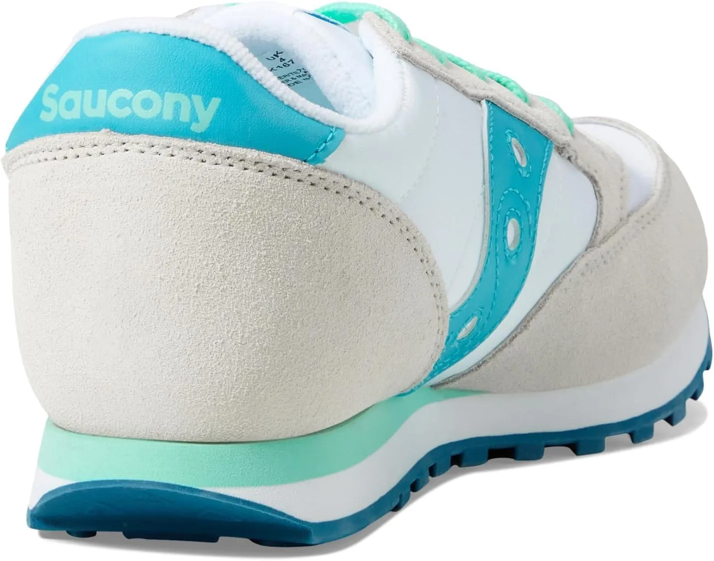 Saucony Originals Jazz Original Kids Shoes  Textile and Leather Upper  Textile Lining  Round Toe Design