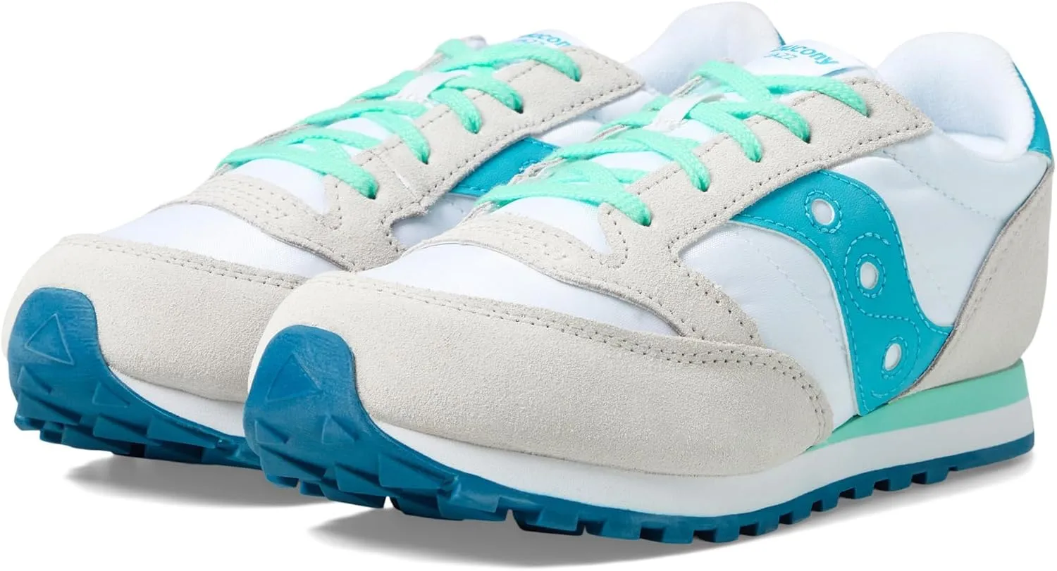 Saucony Originals Jazz Original Kids Shoes  Textile and Leather Upper  Textile Lining  Round Toe Design
