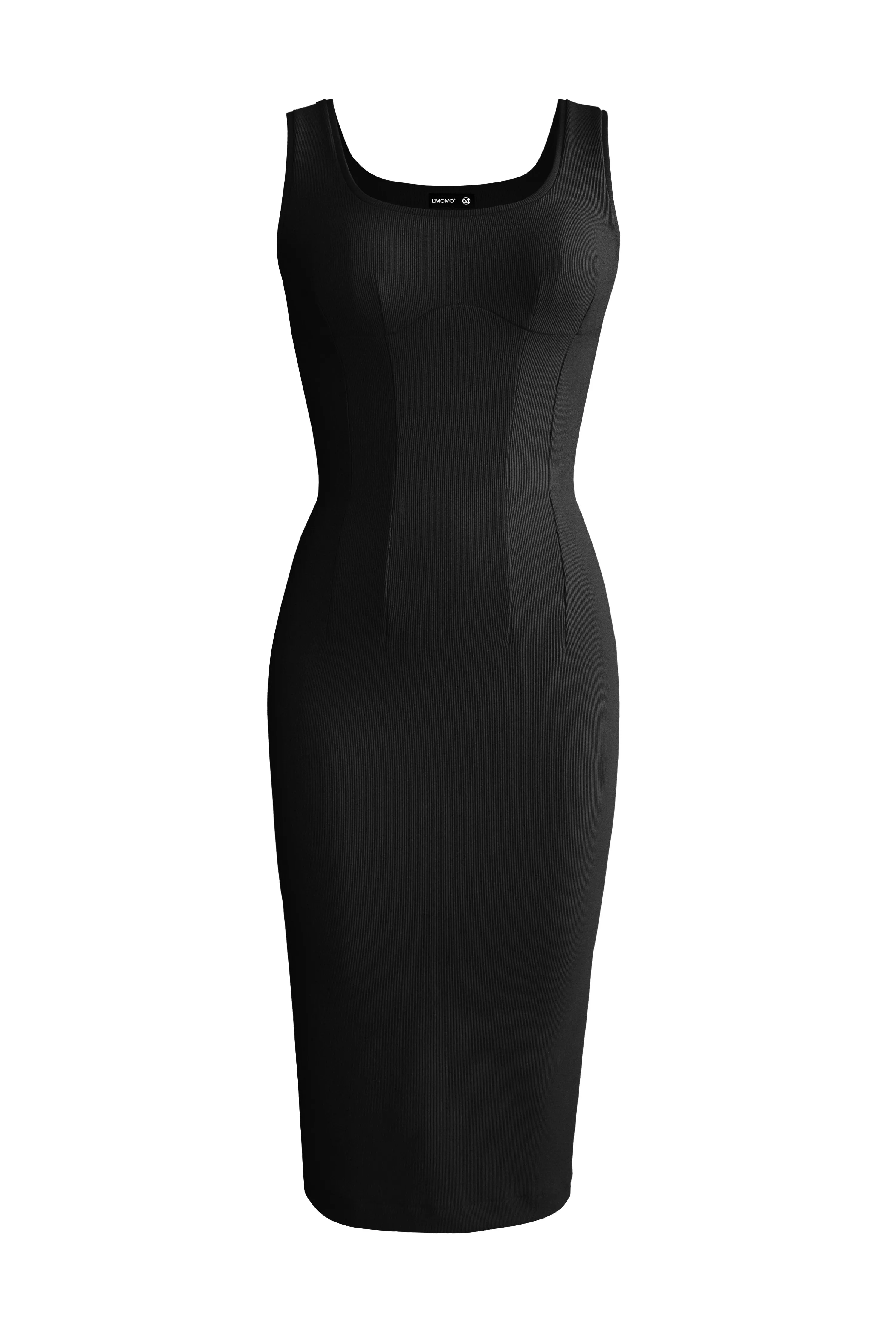 Sleeveless Ribbed Midi Dress