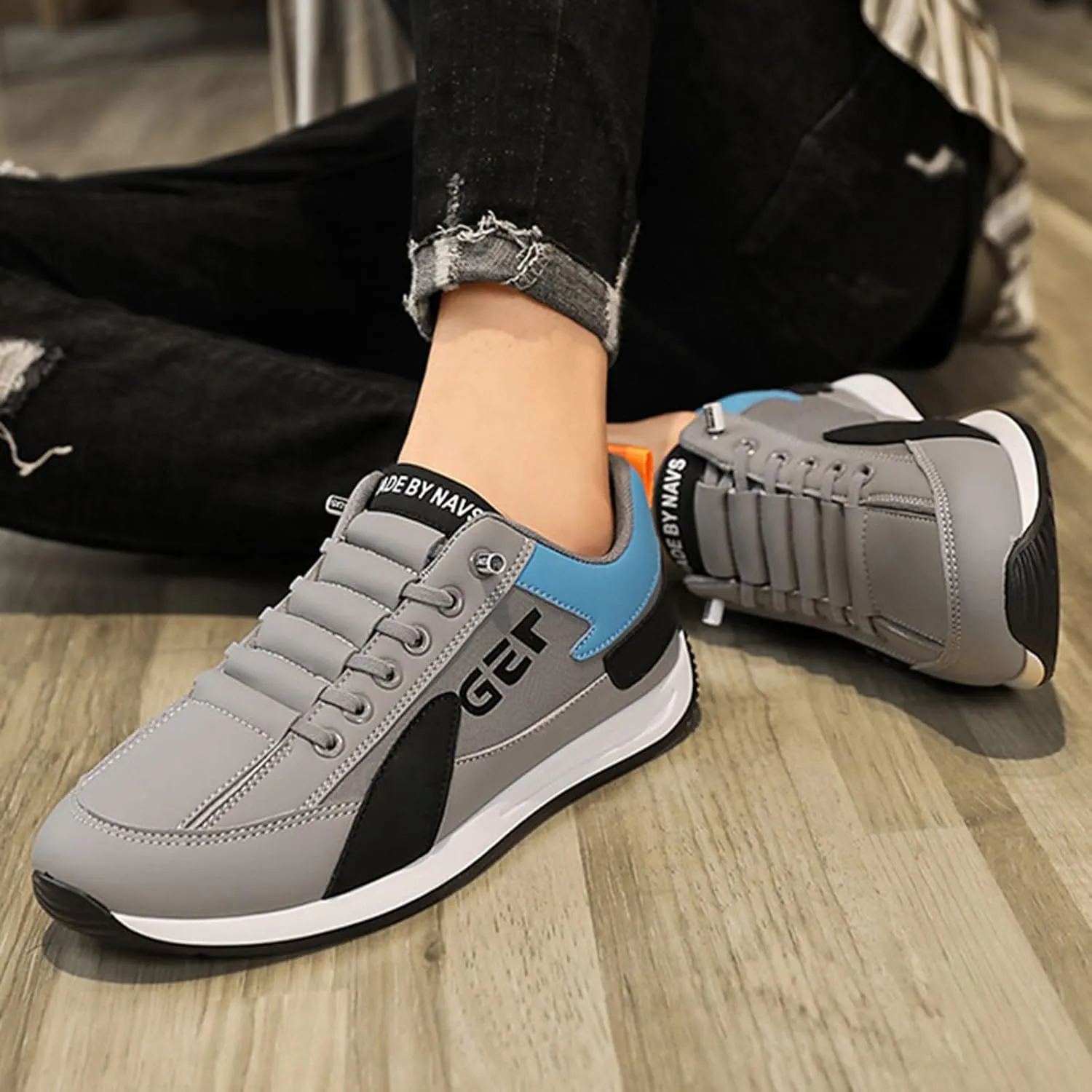 Slip on Walking Shoes for Men Comfortable Memory Foam Breathable Lightweight Fashion Sneakers Non Slip Arch Support Vacation Athletic Running Shoes