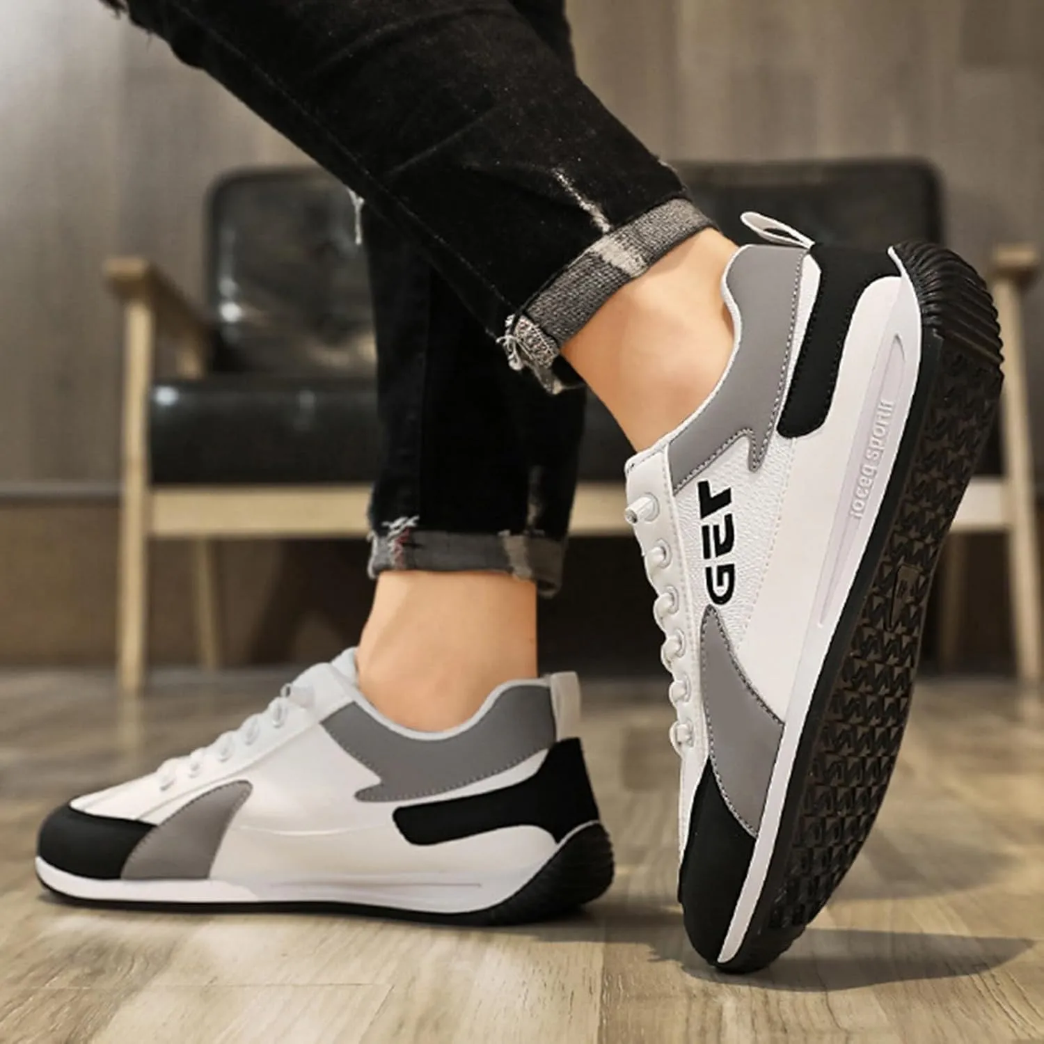 Slip on Walking Shoes for Men Comfortable Memory Foam Breathable Lightweight Fashion Sneakers Non Slip Arch Support Vacation Athletic Running Shoes