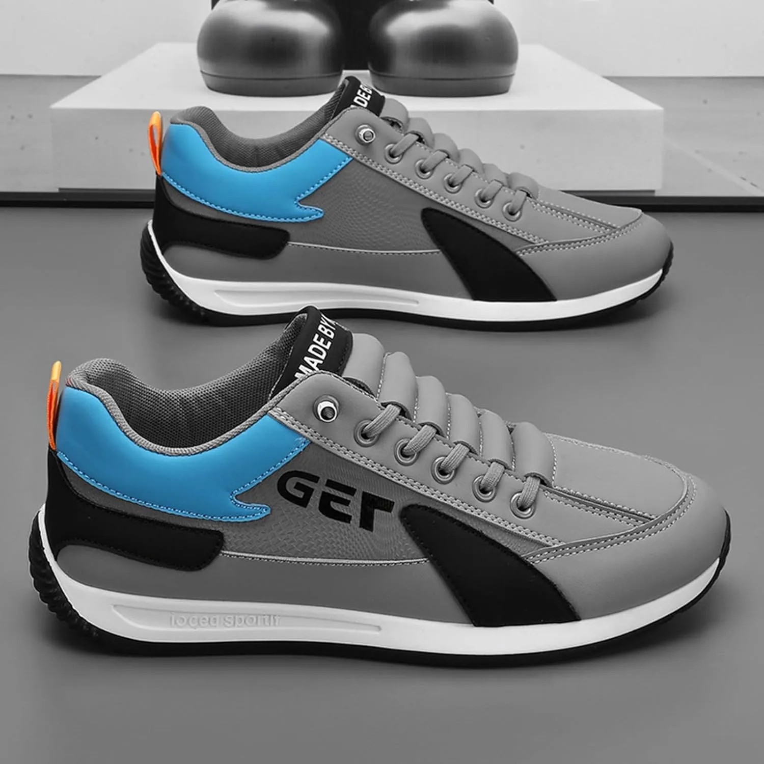 Slip on Walking Shoes for Men Comfortable Memory Foam Breathable Lightweight Fashion Sneakers Non Slip Arch Support Vacation Athletic Running Shoes