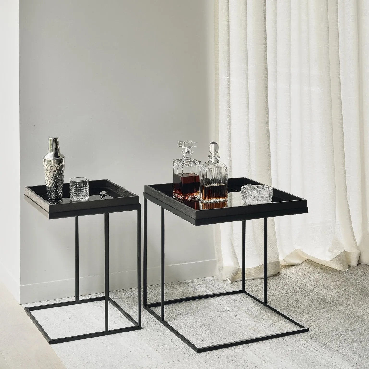 Small Square Tray Side Table
