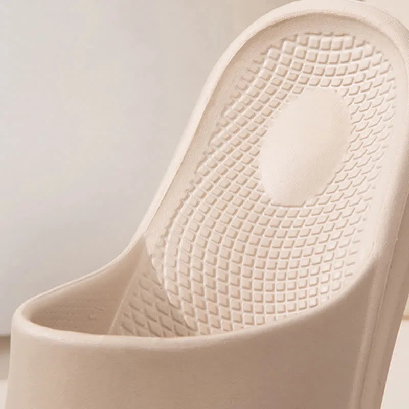Solid Color Thick Sole Home EVA Slides