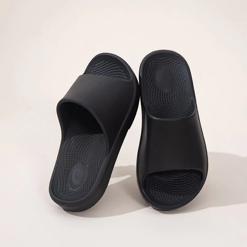 Solid Color Thick Sole Home EVA Slides