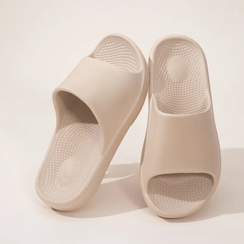 Solid Color Thick Sole Home EVA Slides