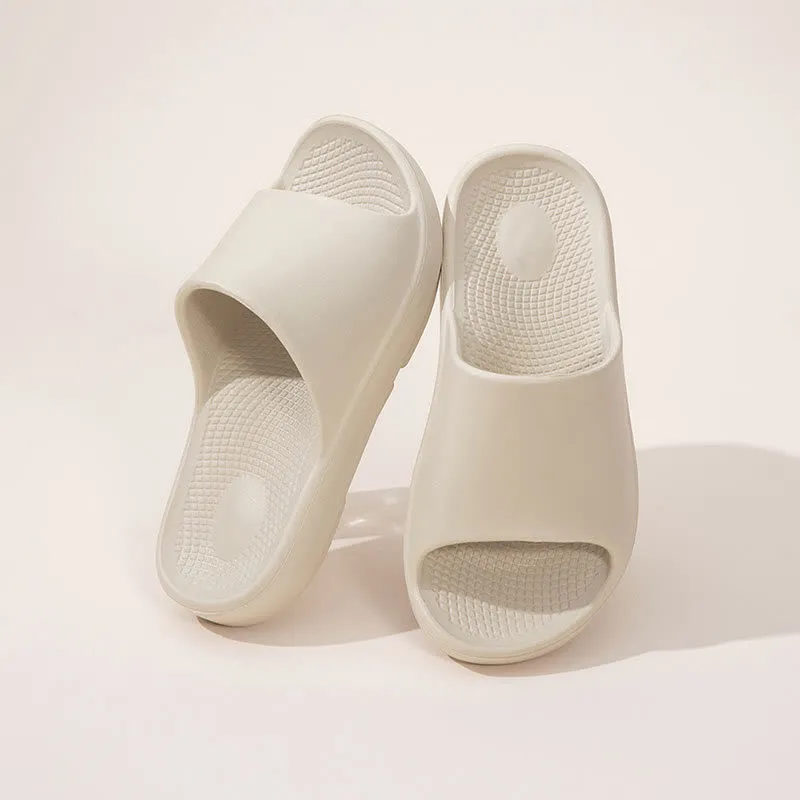 Solid Color Thick Sole Home EVA Slides
