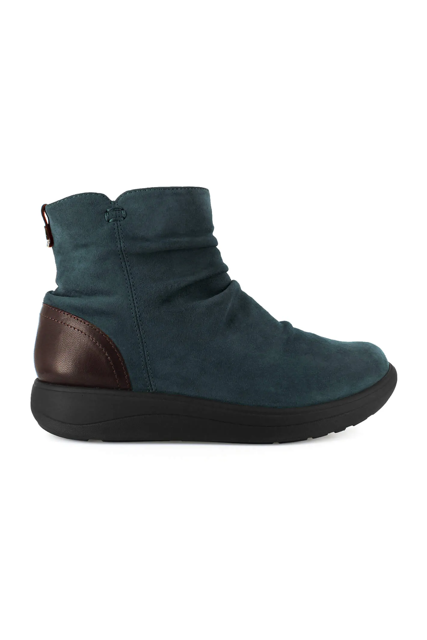 Strive Tempo Boots Navy Leather Zip Up Leather