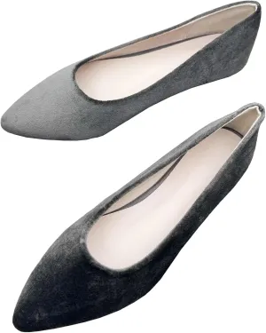 Stunner Womens Ballet Flats Comfortable Pointed Toe Slip On Memory Foam Flats Shoes