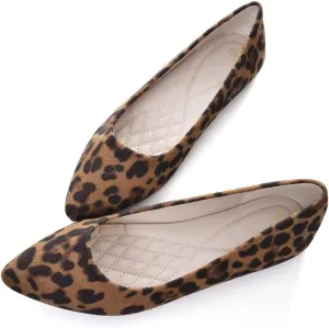 Stunner Womens Ballet Flats Comfortable Pointed Toe Slip On Memory Foam Flats Shoes