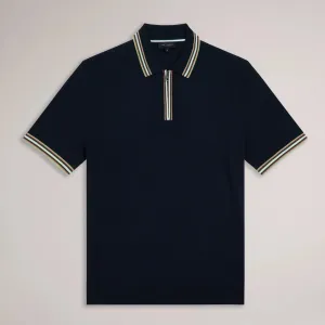 Ted Baker Pierot Trim Polo Shirt Navy