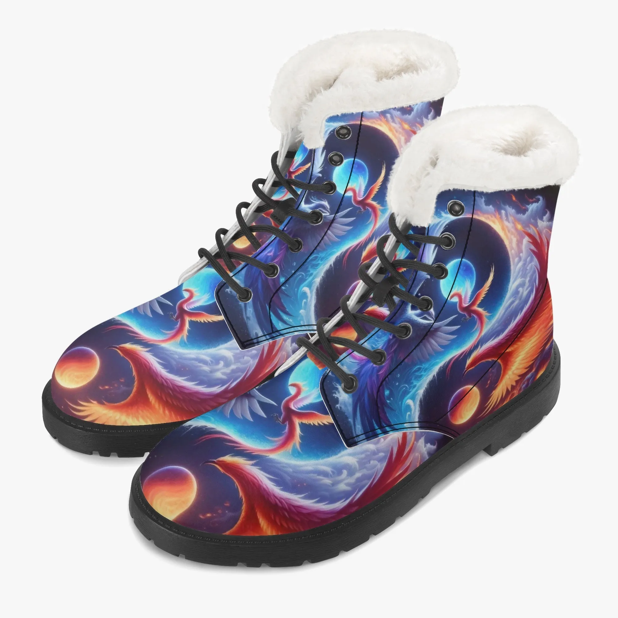 The Phoenix Faux Fur Leather Boots