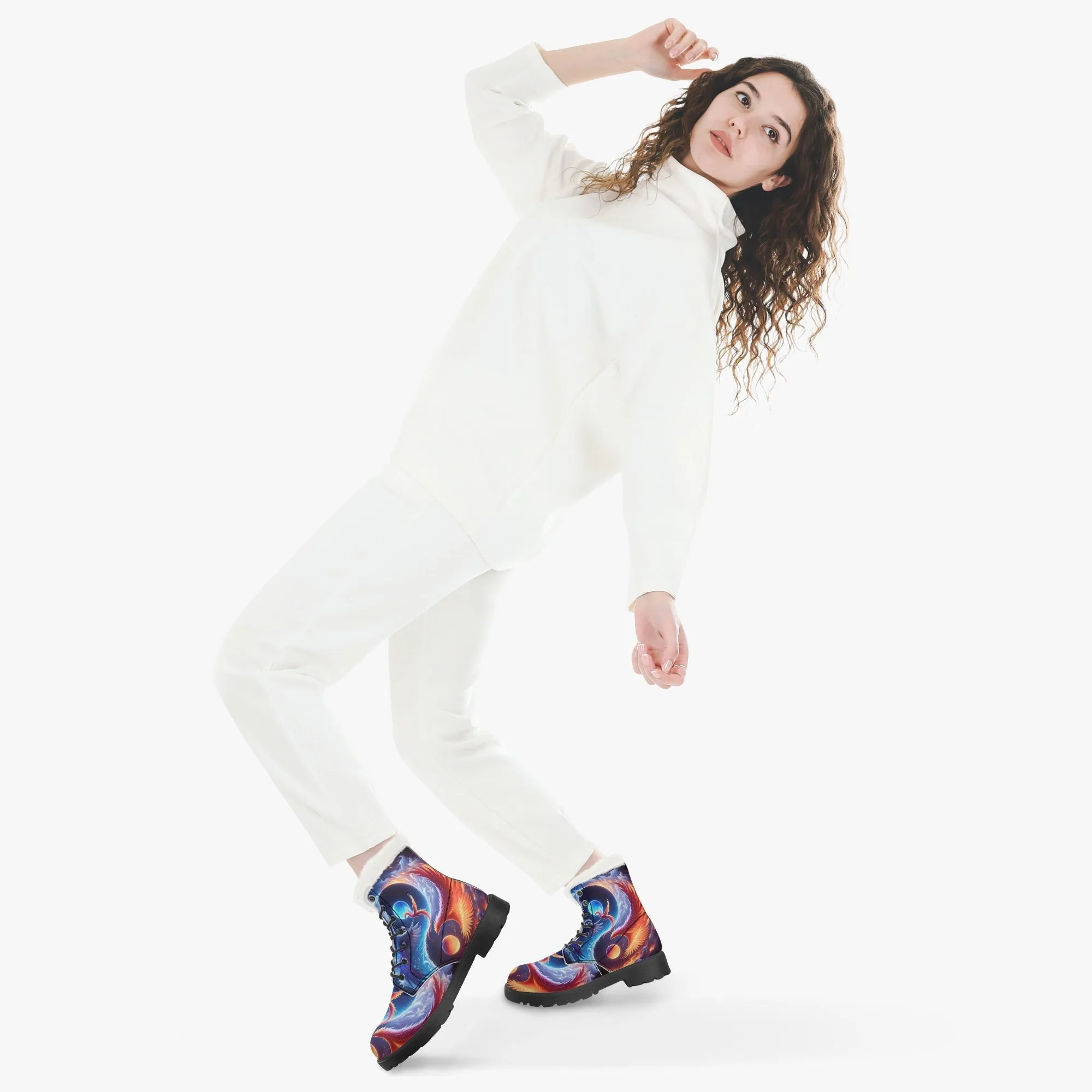 The Phoenix Faux Fur Leather Boots