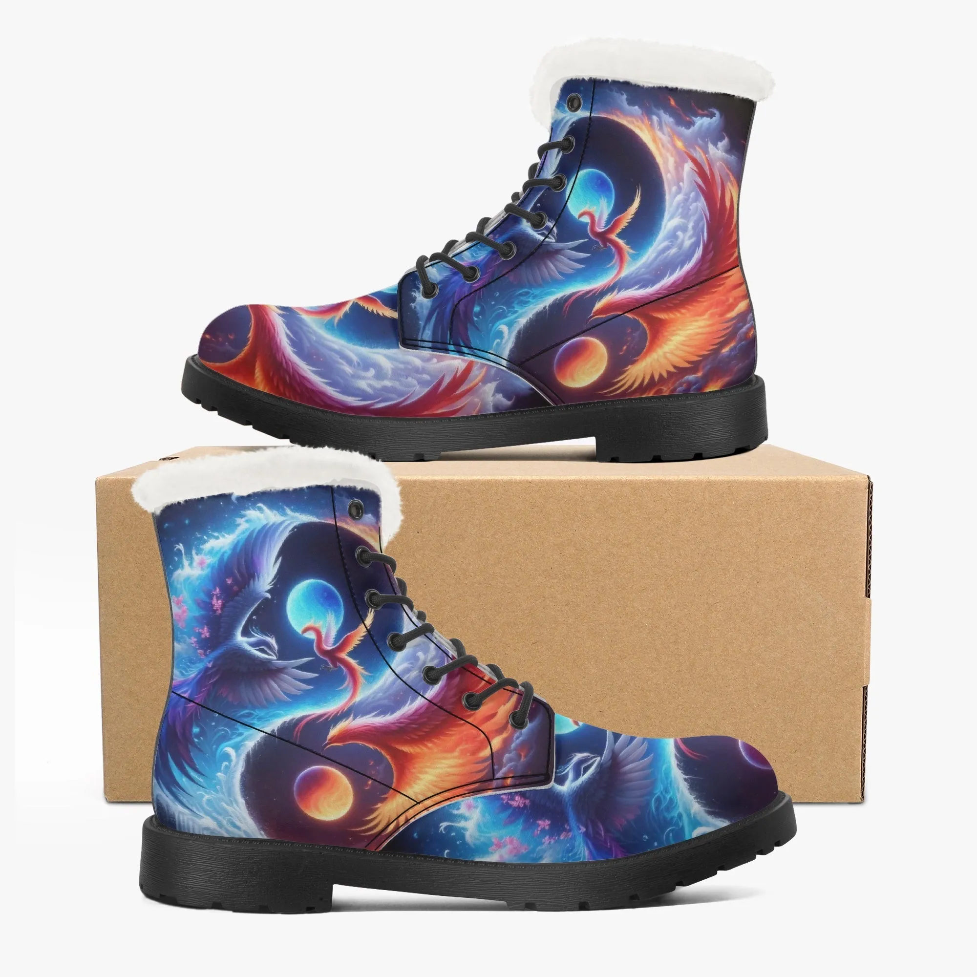 The Phoenix Faux Fur Leather Boots
