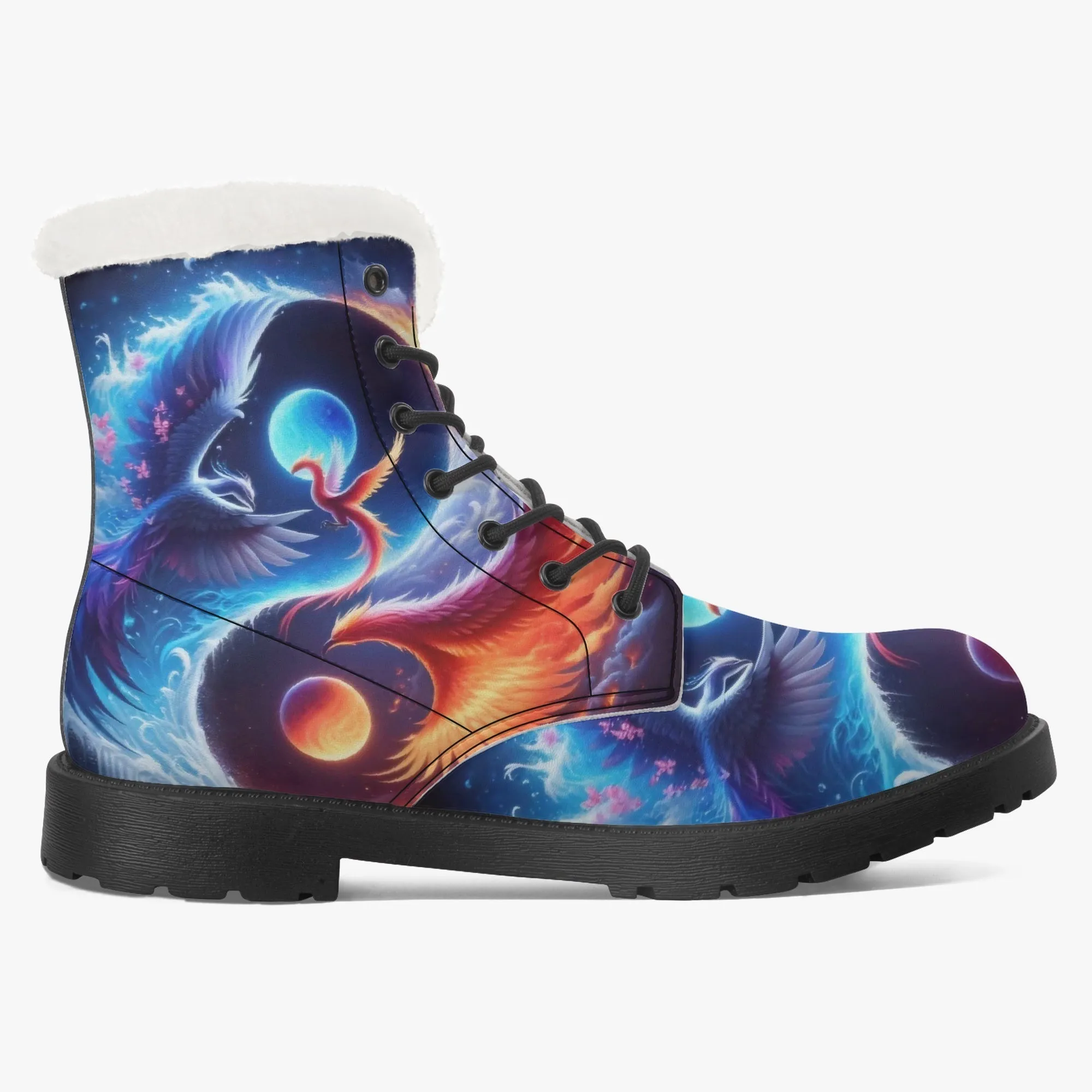 The Phoenix Faux Fur Leather Boots