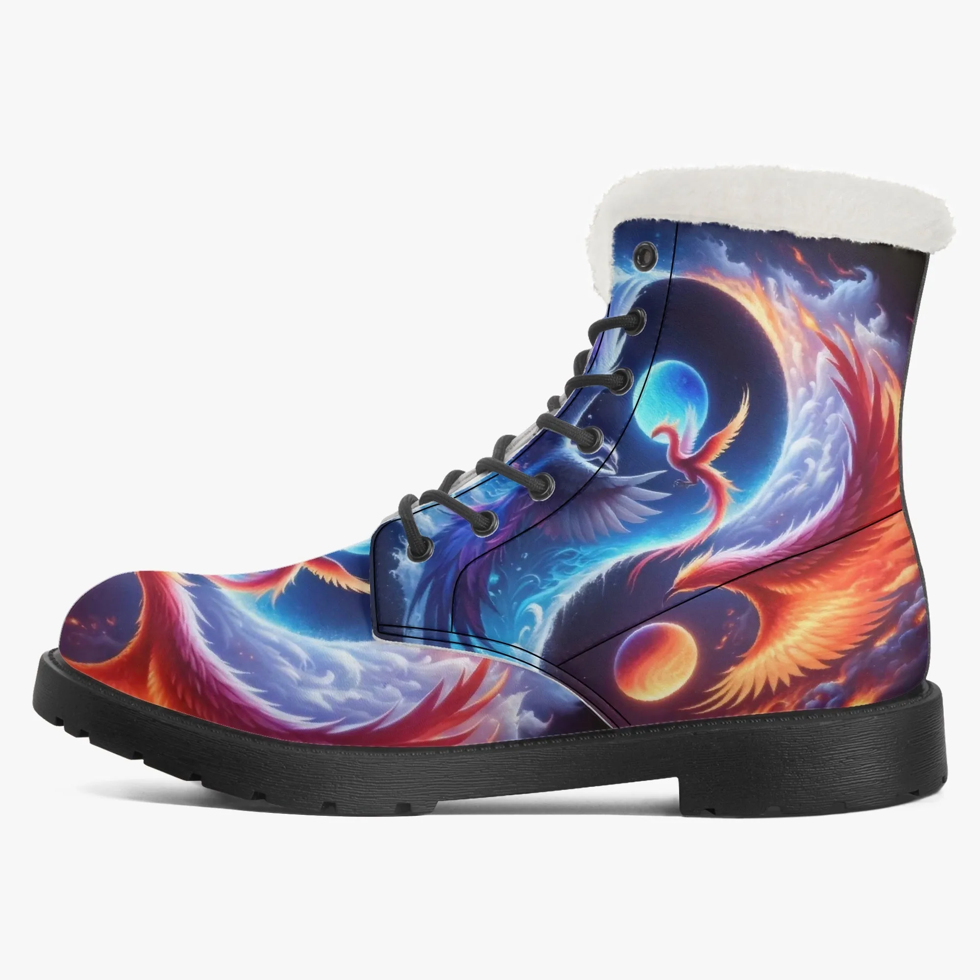 The Phoenix Faux Fur Leather Boots