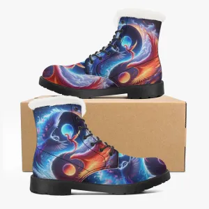 The Phoenix Faux Fur Leather Boots