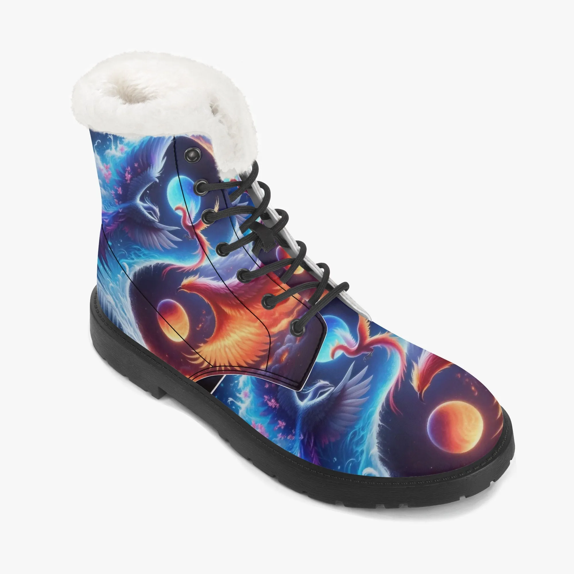 The Phoenix Faux Fur Leather Boots