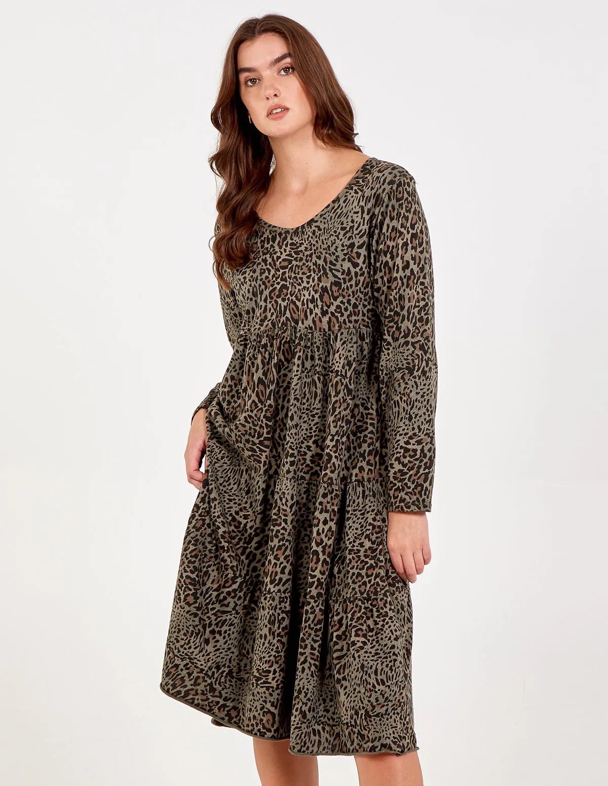 Tiered Oversized Tunic Dress
