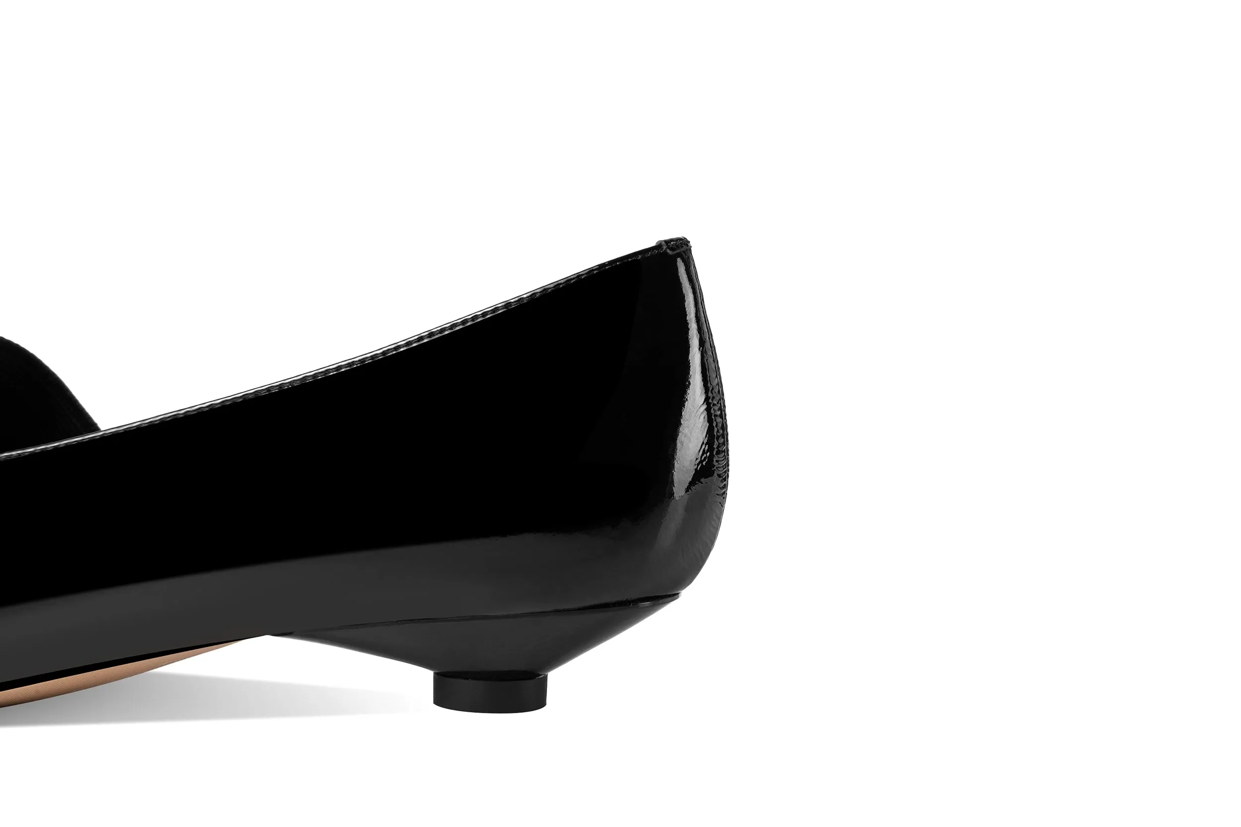TinaCus Women's Handmade Patent Leather Pointed Toe Slip On Comfortable Shoes