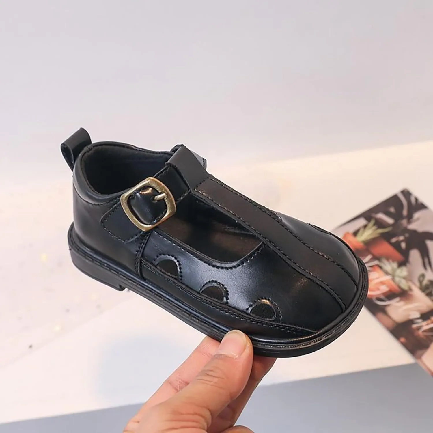 Toddler Girl Mary Jane Dress Shoes Hollowed Slip On Shoes School Oxford Flats for Girl Party Shoes Girl Dress Shoes