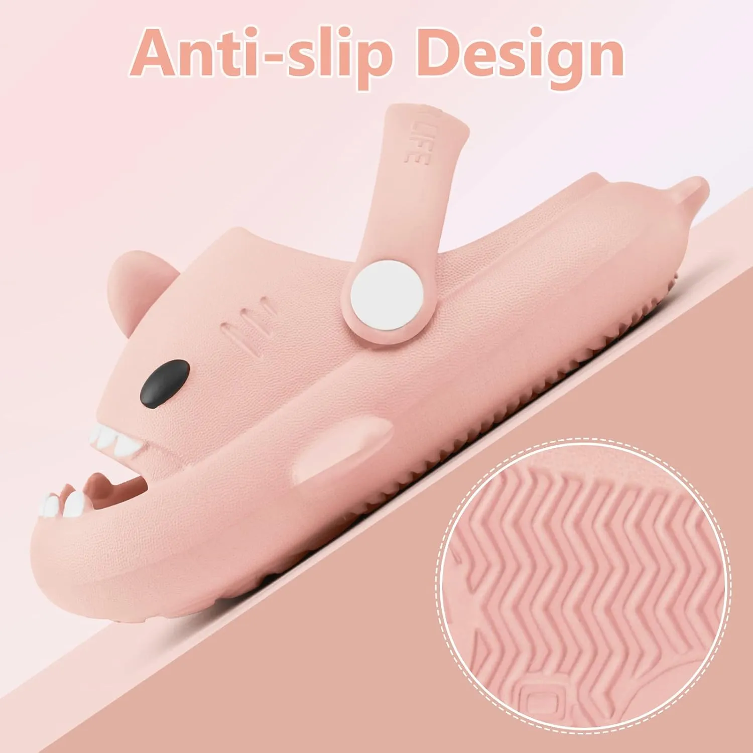 Toddler Shark Cloud Slides | Kids Shower Sandals | Boys Girls Cute Cartoon Fish Flip Flops | Beach Pool Home Slippers Shoes | Quick Dry Non-Slip