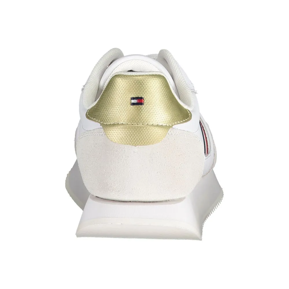 Tommy Hilfiger Witte Leren Dames Sneakers voor Stijl