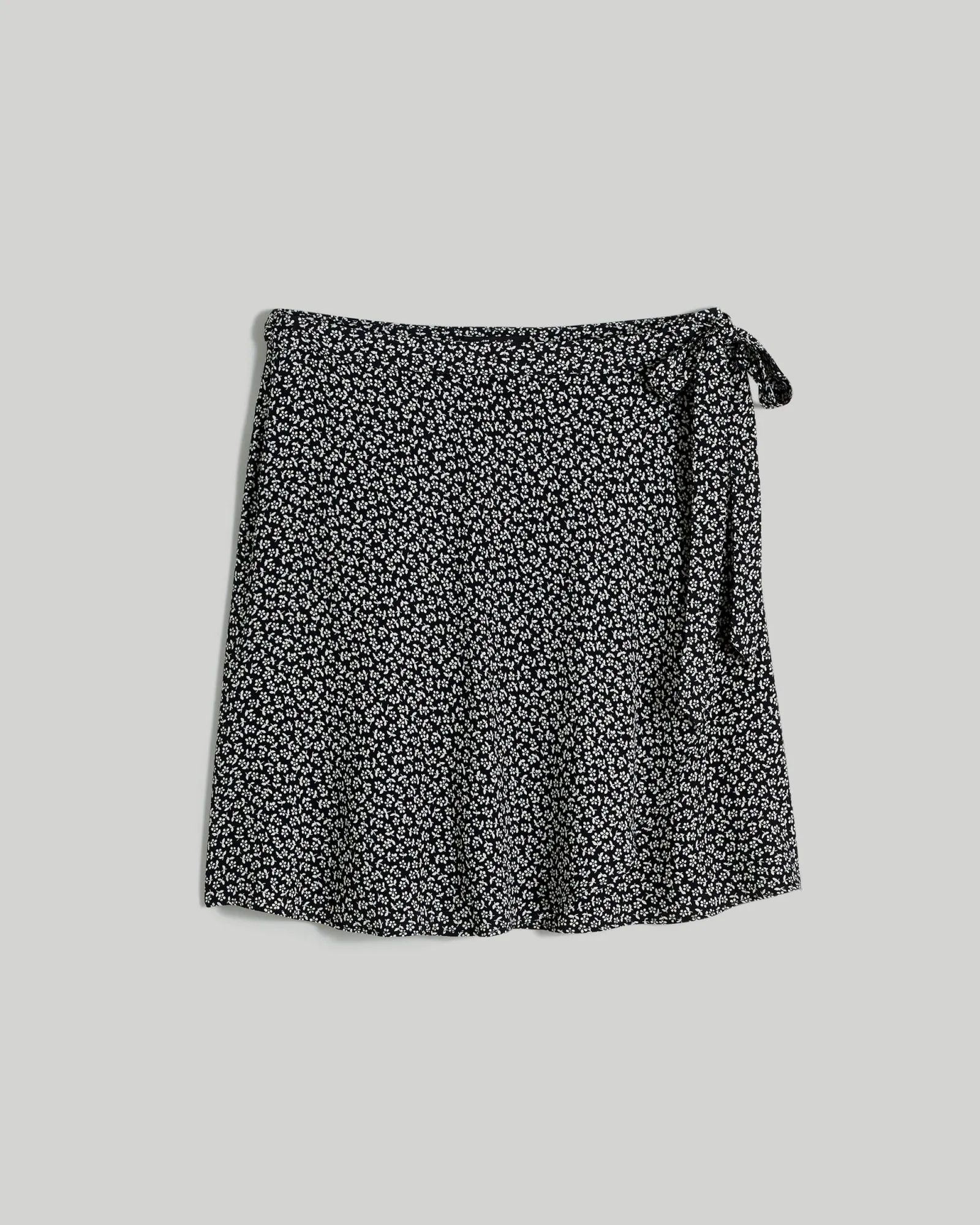 True Wrap Mini Skirt | True Black