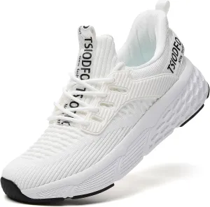 TSIODFO Womens Slip On Running Shoes Wide Lightweight Gym Workout Walking Shoes