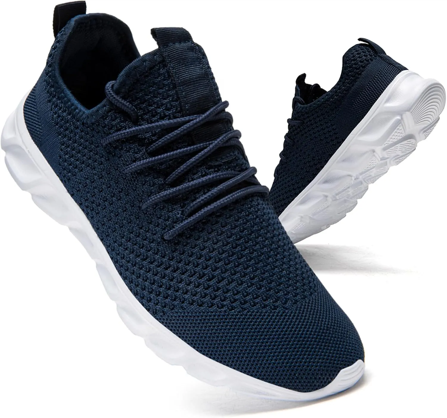 Tvtaop Running Shoes Womens Sneakers Tennis Walking Workout Gym Shoes Lightweight Comfortable,Blue,Women's Size 9.5