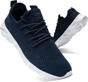 Tvtaop Running Shoes Womens Sneakers Tennis Walking Workout Gym Shoes Lightweight Comfortable,Blue,Women's Size 9.5