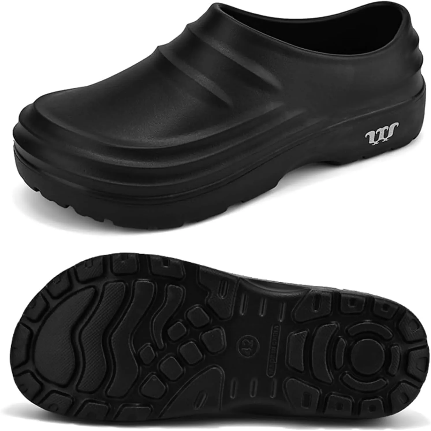 Unisex Armadillo Chef Clogs Wide Toe Box Non-Slip Oil Resistant Slippers,Lightweight Water Resistant Comfy Clogs,Breathable Kitchen Work Shoes Outdoor Quick Dry Soft Nurse Shoes with Arch Support