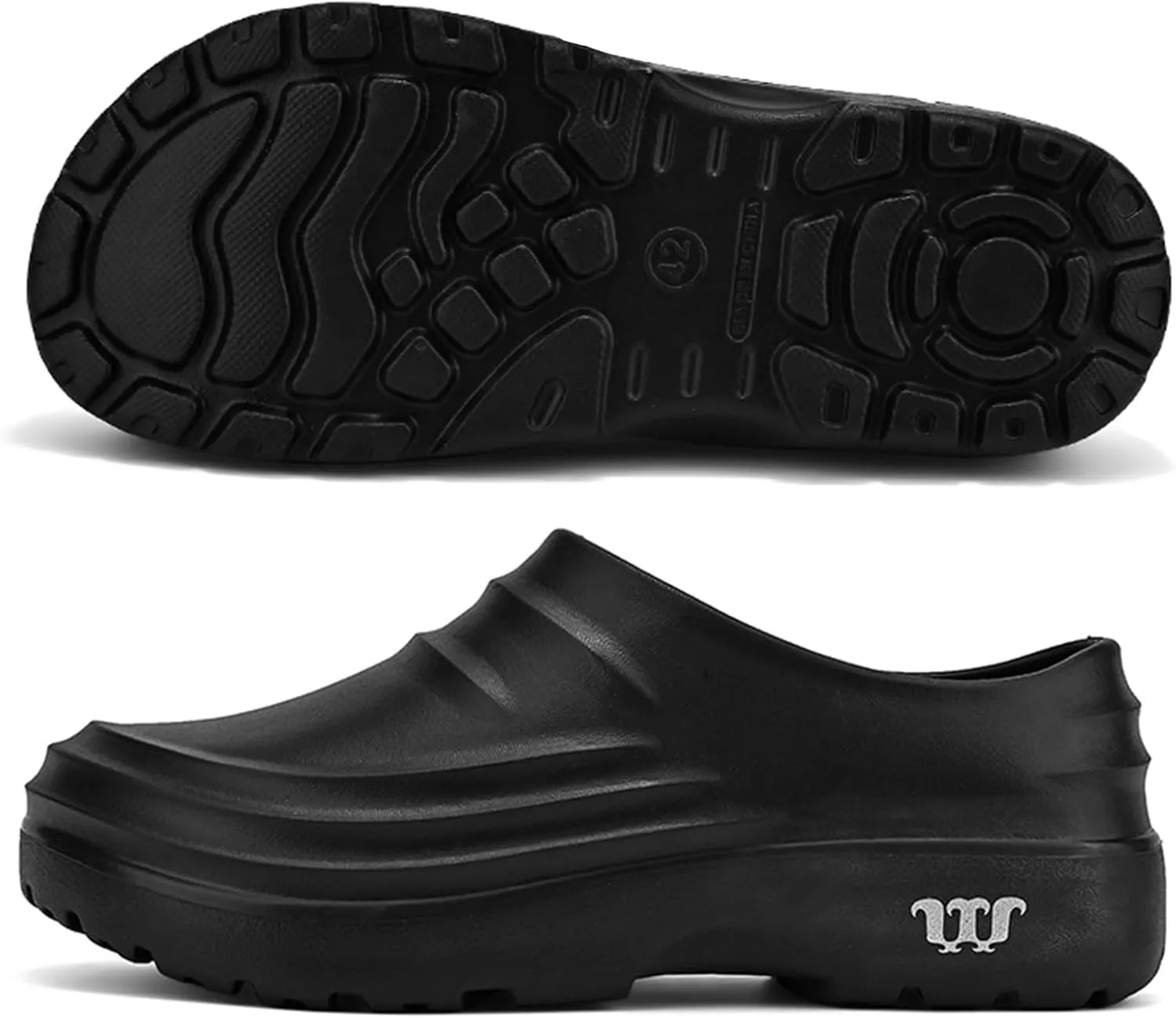 Unisex Armadillo Chef Clogs Wide Toe Box Non-Slip Oil Resistant Slippers,Lightweight Water Resistant Comfy Clogs,Breathable Kitchen Work Shoes Outdoor Quick Dry Soft Nurse Shoes with Arch Support