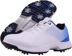 VEACAM Golf Shoes for Men, 7 Spikes Golf Sneakers Walking Footwears Outdoor Waterproof Golf Training Shoe